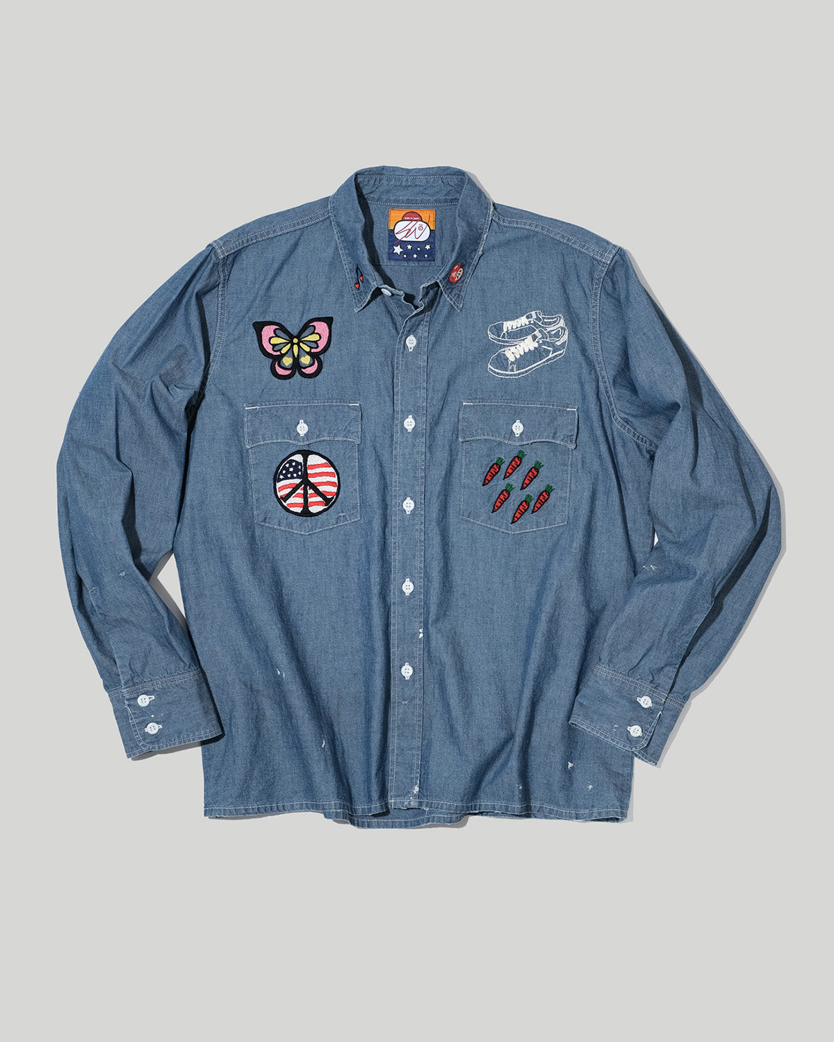 Embroidery Chambray Shirts