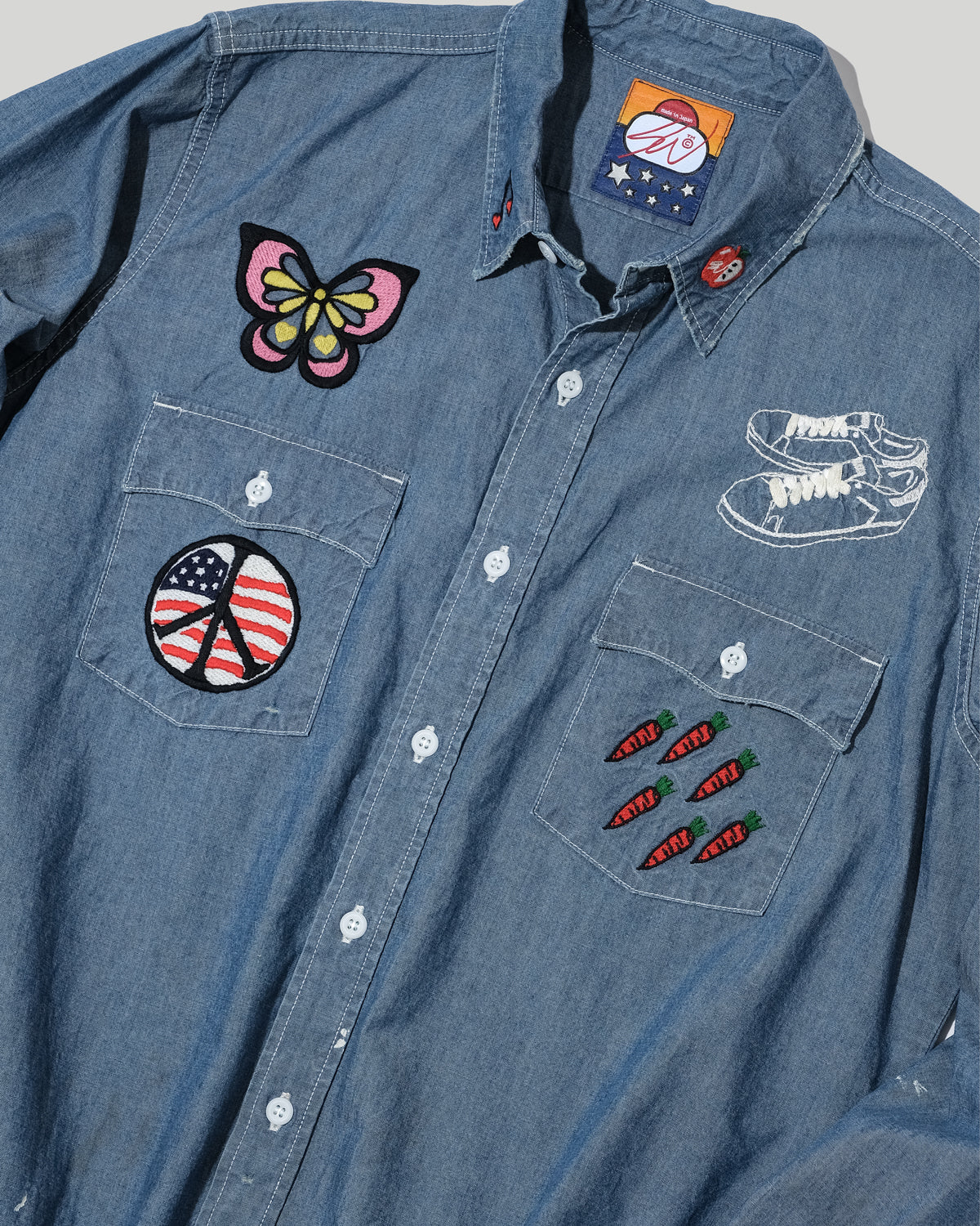 Embroidery Chambray Shirts