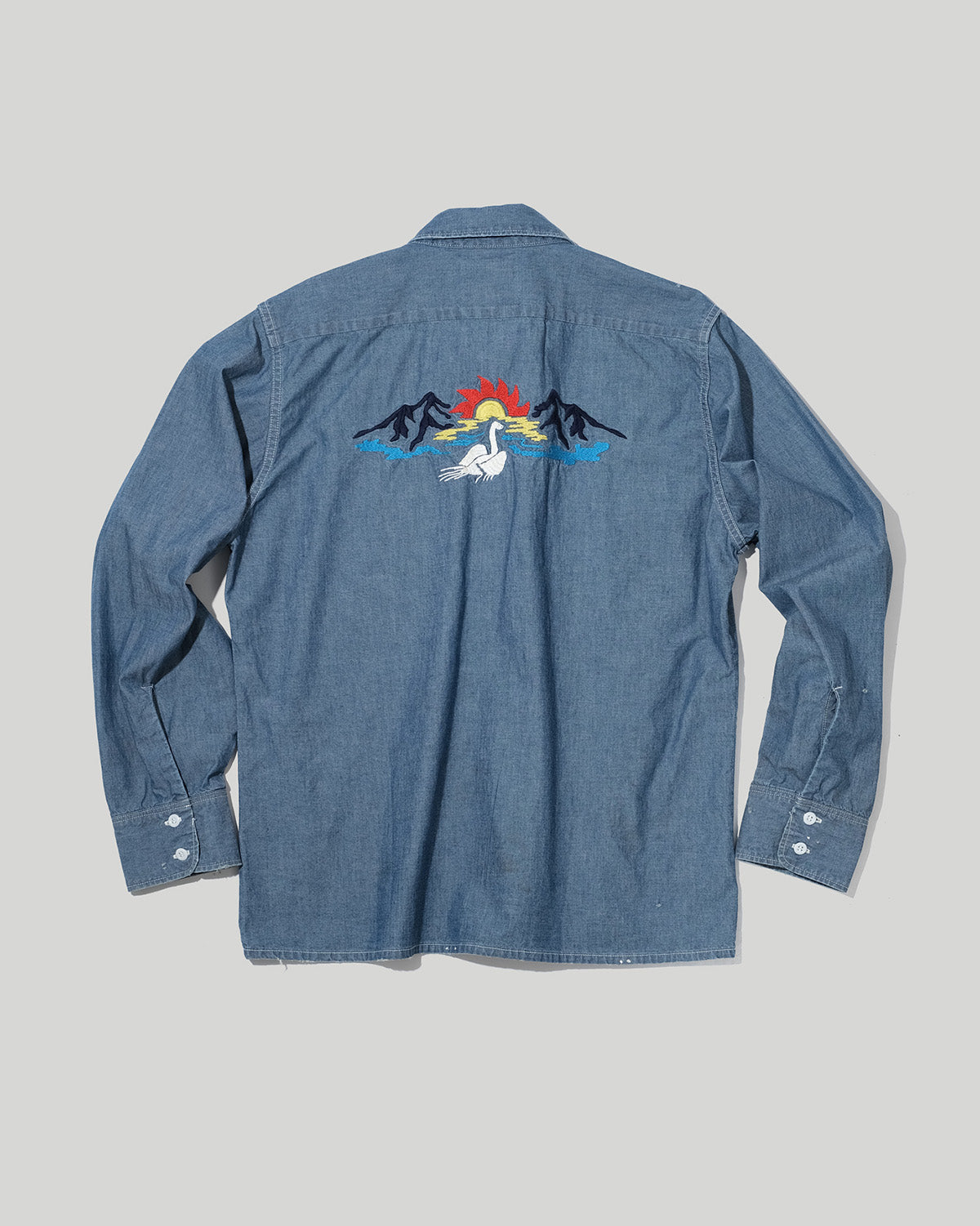 Embroidery Chambray Shirts