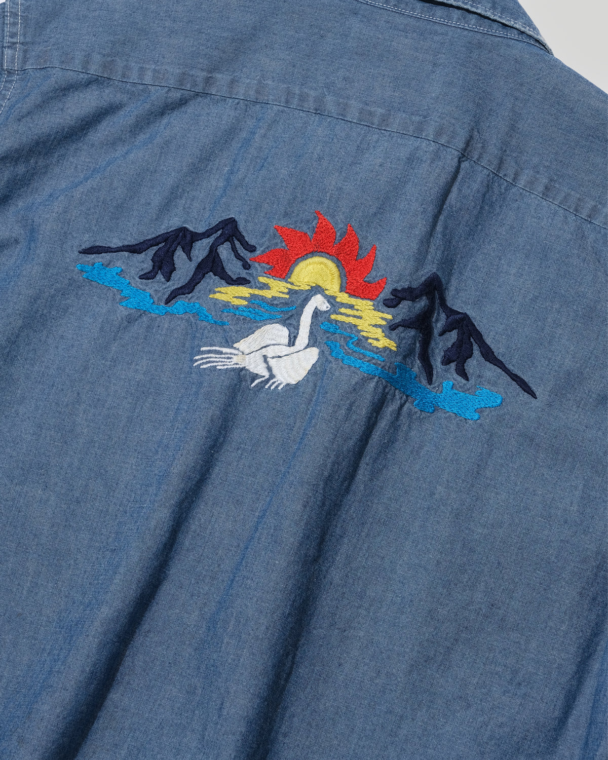 Embroidery Chambray Shirts