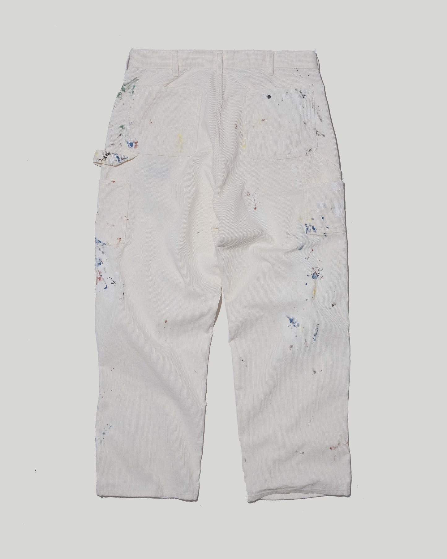 CORDUROY CARPENTER PAINTED PANTS