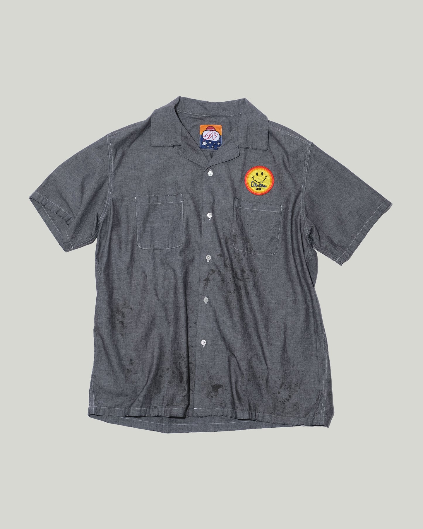WRITERS BLOCK CHAMBRAY SHIRT w/o PAINT