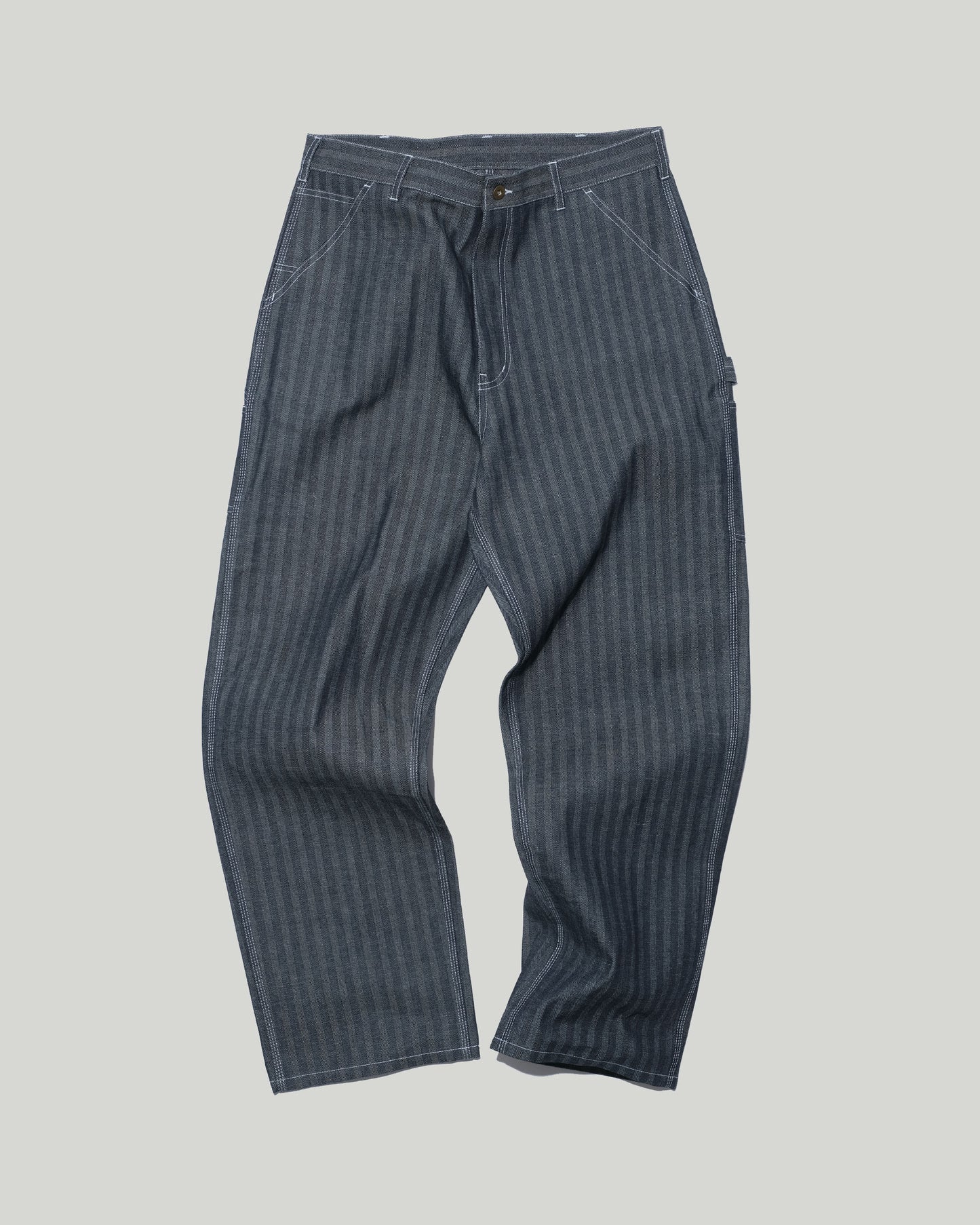 HERRINGBONE DENIM CARPENTER PANTS