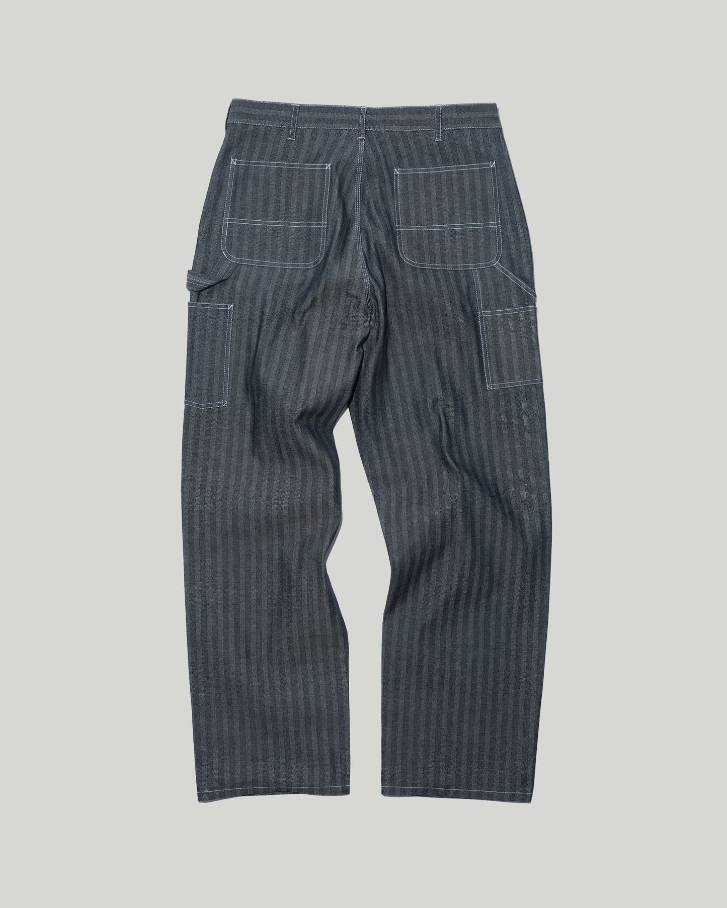 HERRINGBONE DENIM CARPENTER PANTS