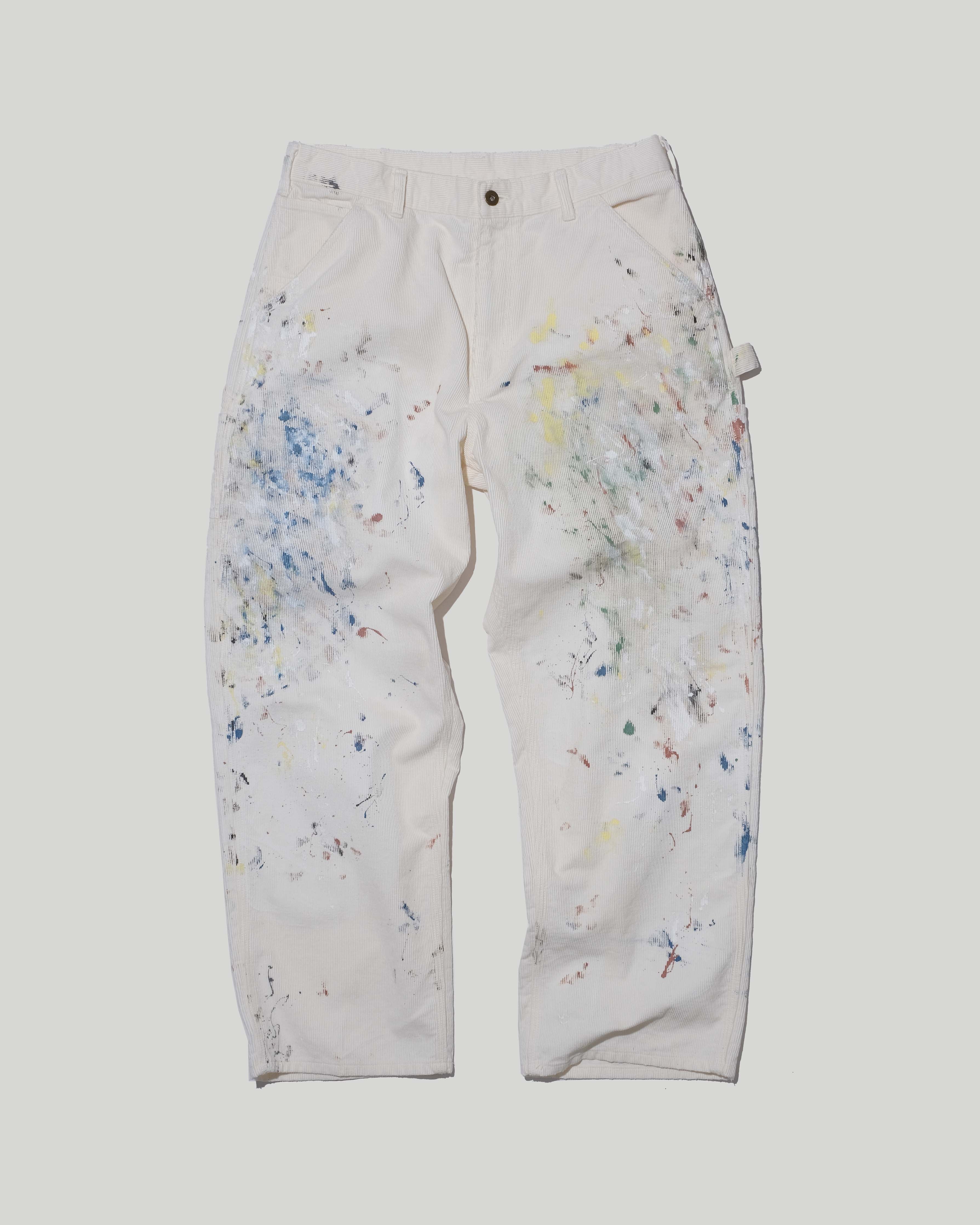 SWJP / CORDUROY CARPENTER PAINTED PANTS - Sean Wotherspoon Designs