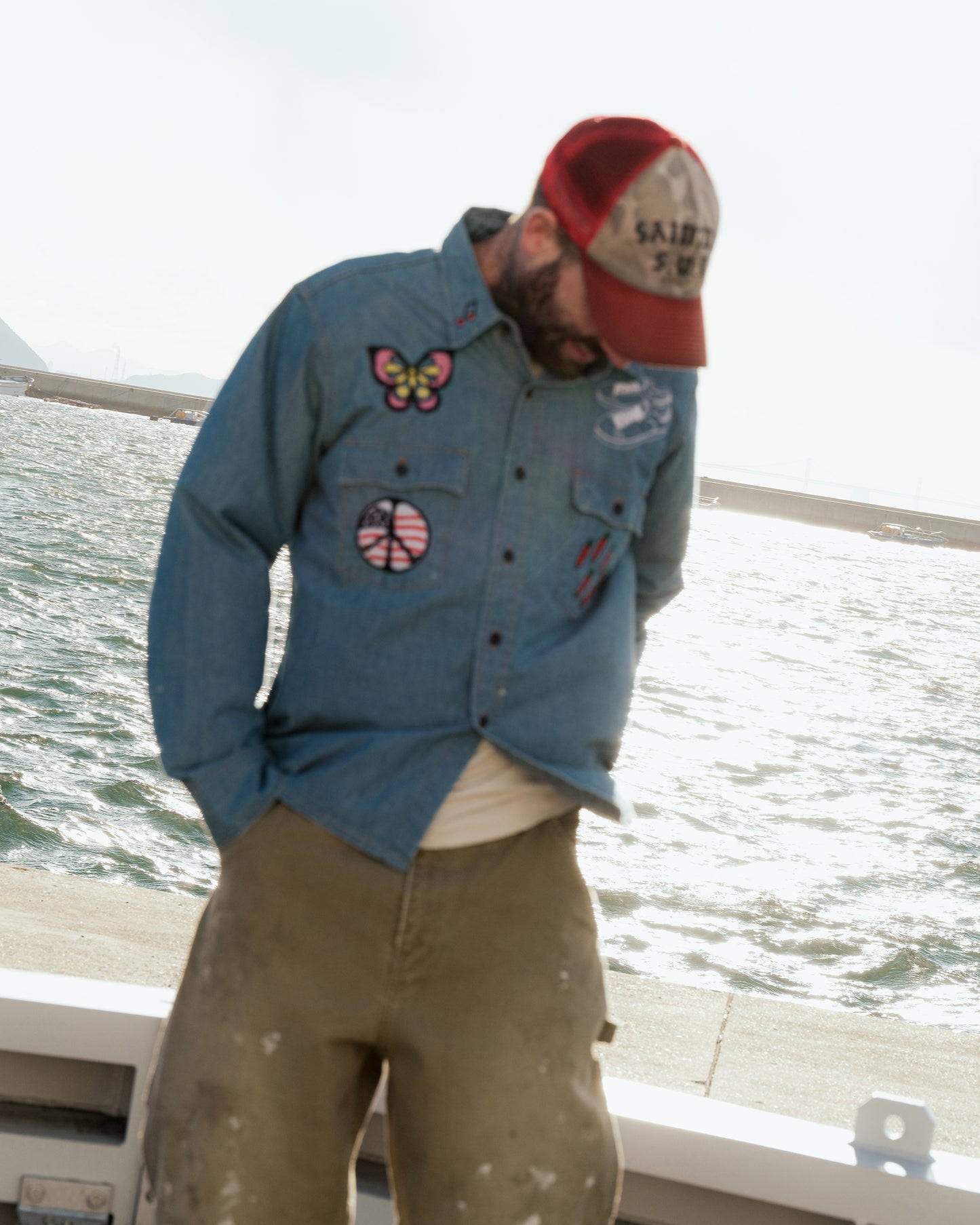Embroidery Chambray Shirts