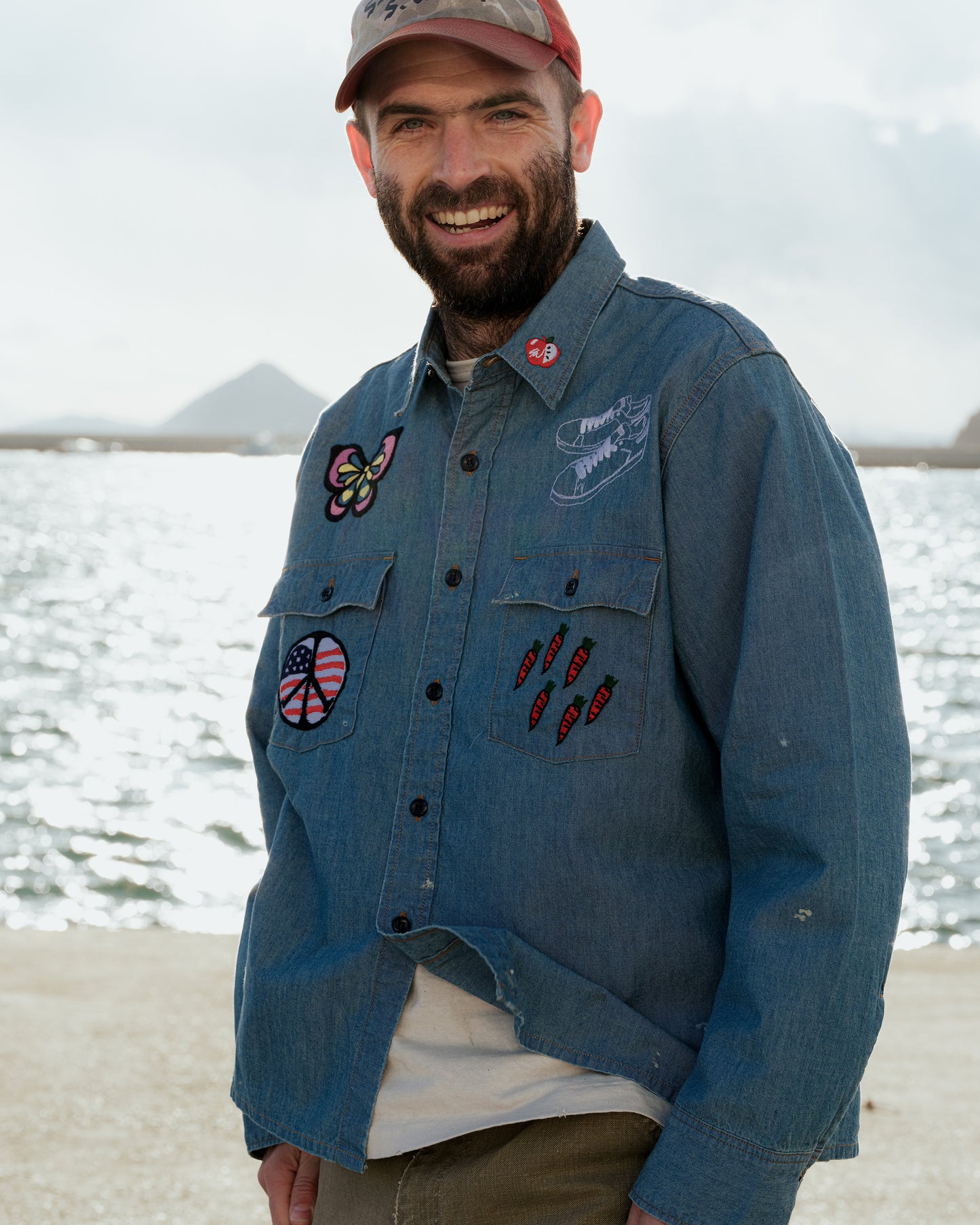 Embroidery Chambray Shirts